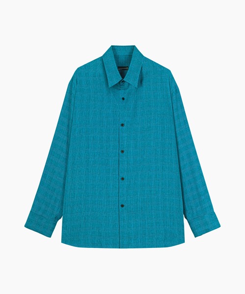 LAD MUSICIAN（ラッドミュージシャン）の「MODAL GLEN CHECK BIG SHIRT（シャツ/ブラウス・メンズ・グレー系/ブルー系・44/42/46）」の2枚目の写真