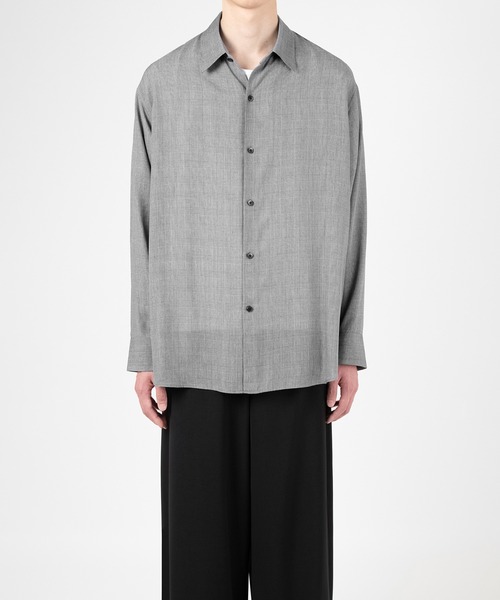 LAD MUSICIAN（ラッドミュージシャン）の「MODAL GLEN CHECK BIG SHIRT（シャツ/ブラウス・メンズ・グレー系/ブルー系・44/42/46）」の3枚目の写真