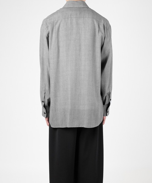 LAD MUSICIAN（ラッドミュージシャン）の「MODAL GLEN CHECK BIG SHIRT（シャツ/ブラウス・メンズ・グレー系/ブルー系・44/42/46）」の5枚目の写真