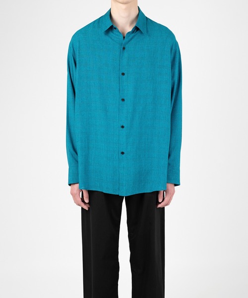 LAD MUSICIAN（ラッドミュージシャン）の「MODAL GLEN CHECK BIG SHIRT（シャツ/ブラウス・メンズ・グレー系/ブルー系・44/42/46）」の8枚目の写真