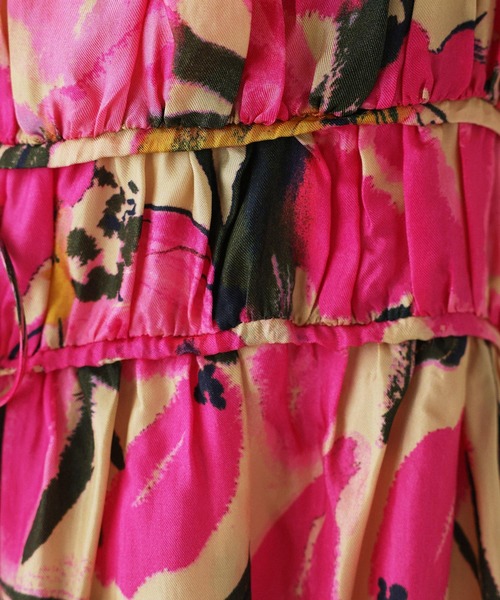 BABYLONE(バビロン)の「花柄キャミチュニック(キャミソール・レディース・ピンク・フリー)」の15枚目の写真