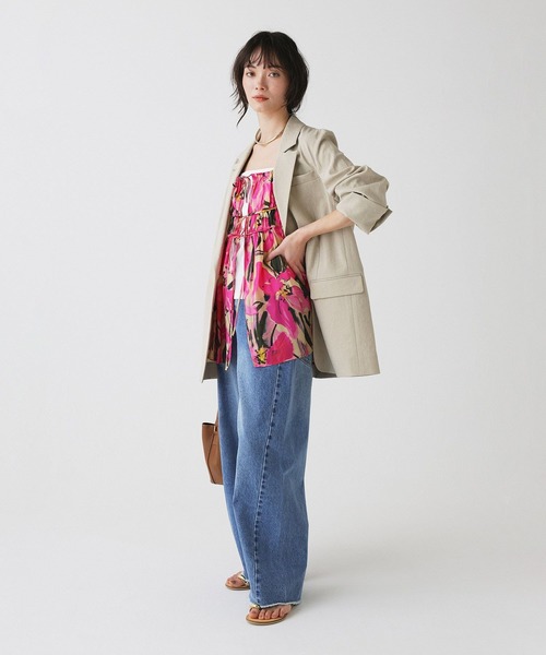 BABYLONE(バビロン)の「花柄キャミチュニック(キャミソール・レディース・ピンク・フリー)」の6枚目の写真