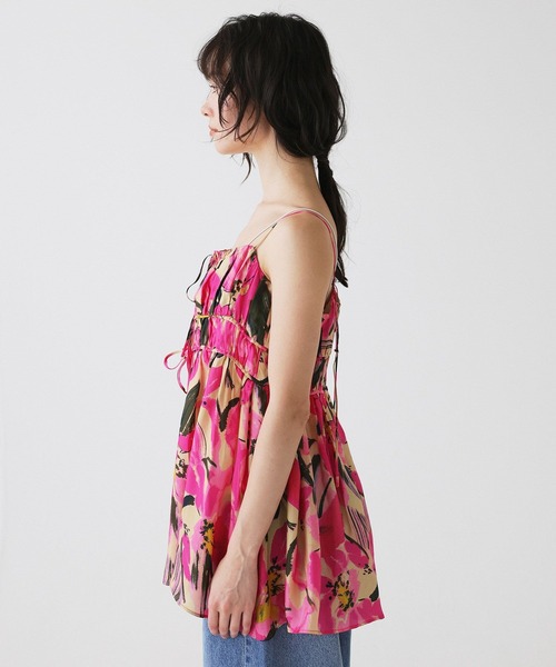 BABYLONE(バビロン)の「花柄キャミチュニック(キャミソール・レディース・ピンク・フリー)」の8枚目の写真