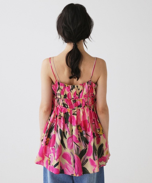 BABYLONE(バビロン)の「花柄キャミチュニック(キャミソール・レディース・ピンク・フリー)」の9枚目の写真