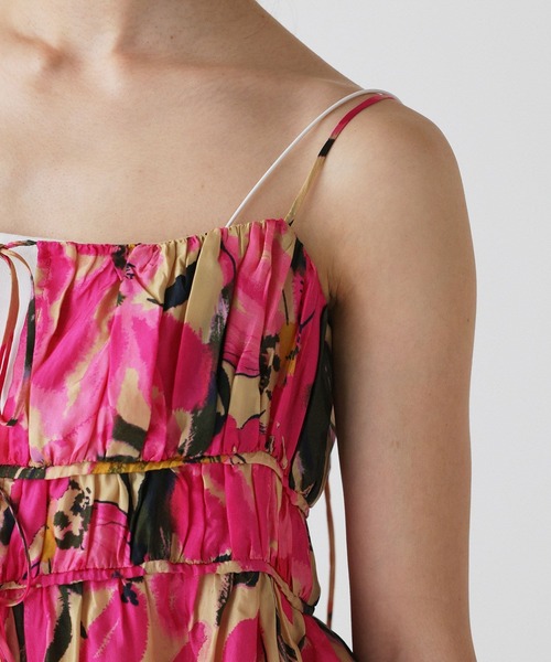 BABYLONE(バビロン)の「花柄キャミチュニック(キャミソール・レディース・ピンク・フリー)」の12枚目の写真