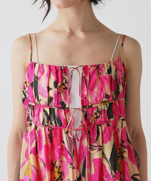 BABYLONE(バビロン)の「花柄キャミチュニック(キャミソール・レディース・ピンク・フリー)」の10枚目の写真