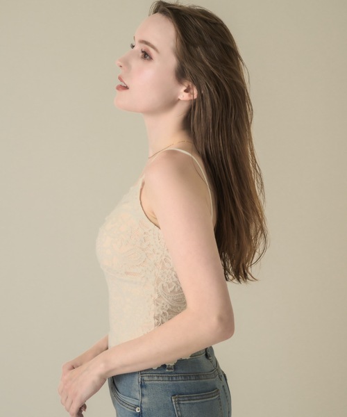 muku(ムク)の「ALL LACECAMISOLE/in bra(キャミソール・レディース・アイボリー/ブラック・FREE)」の8枚目の写真