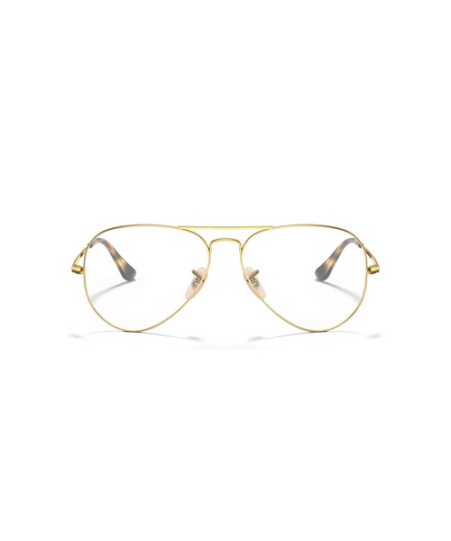 Ray-Ban(レイバン)の「【新着】Ray-Ban レイバン メガネフレーム AVIATOR/0RX6489 2500/BLACKPINK/JENNIE/ブラックピンク/ジェニー着用モデル(メガネ・レディース・ゴールド・ONE SIZE)」の2枚目の写真