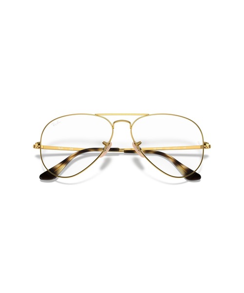 Ray-Ban(レイバン)の「【新着】Ray-Ban レイバン メガネフレーム AVIATOR/0RX6489 2500/BLACKPINK/JENNIE/ブラックピンク/ジェニー着用モデル(メガネ・レディース・ゴールド・ONE SIZE)」の6枚目の写真