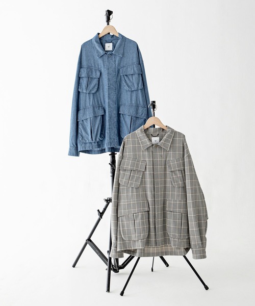 BAYFLOW（ベイフロー）の「【EF(エフ)】シャツアウター（MEN）（その他アウター・メンズ・カーキ/インディゴブルー/その他1・MEDIUM/LARGE）」の5枚目の写真