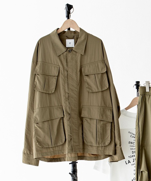 BAYFLOW（ベイフロー）の「【EF(エフ)】シャツアウター（MEN）（その他アウター・メンズ・カーキ/インディゴブルー/その他1・MEDIUM/LARGE）」の4枚目の写真