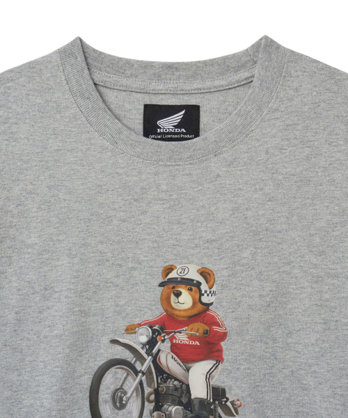 PHYPS MOTORCYCLE(フィップスモーターサイクル)の「Offroad Bear Short Sleeve Gray(Tシャツ/カットソー・レディース・その他・SMALL/MEDIUM/LARGE/X-LARGE)」の4枚目の写真