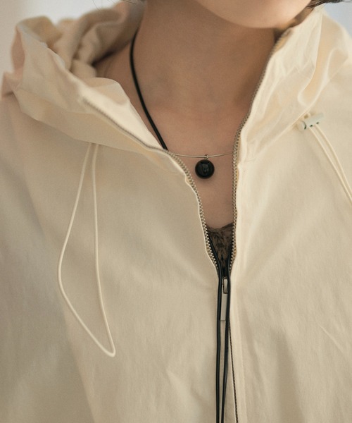 LAULEN(ローレン)の「balloon hem zip up hooded blouson /裾バルーンジップアップフーデッドブルゾン(ブルゾン・レディース・アイボリー・FREE)」の7枚目の写真