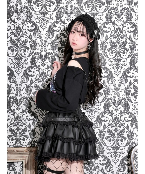 NOEMIE(ノエミー)の「ロンリードールTシャツ(Tシャツ/カットソー・レディース・ネイビー/ワインレッド・M)」の4枚目の写真