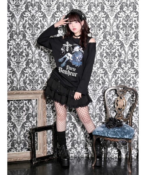 NOEMIE(ノエミー)の「ロンリードールTシャツ(Tシャツ/カットソー・レディース・ネイビー/ワインレッド・M)」の9枚目の写真