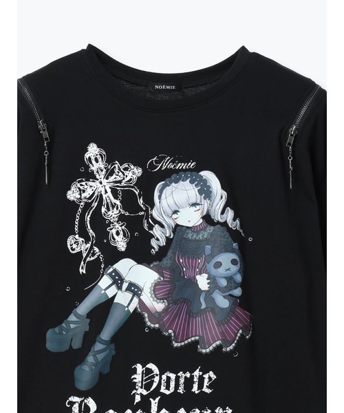NOEMIE(ノエミー)の「ロンリードールTシャツ(Tシャツ/カットソー・レディース・ネイビー/ワインレッド・M)」の13枚目の写真