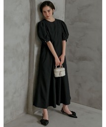 MEISM（ミズム）の「[MEISM by Re:EDIT][低身長/高身長サイズ有]パフスリーブフレアロングワンピース（ワンピース）」