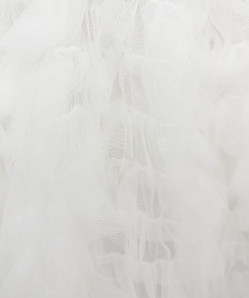 HONEY MI HONEY(ハニーミーハニー)の「tulle peplum rib cutsew(Tシャツ/カットソー・レディース・ホワイト/ピンク/グレー/ブラック・FREE)」の20枚目の写真