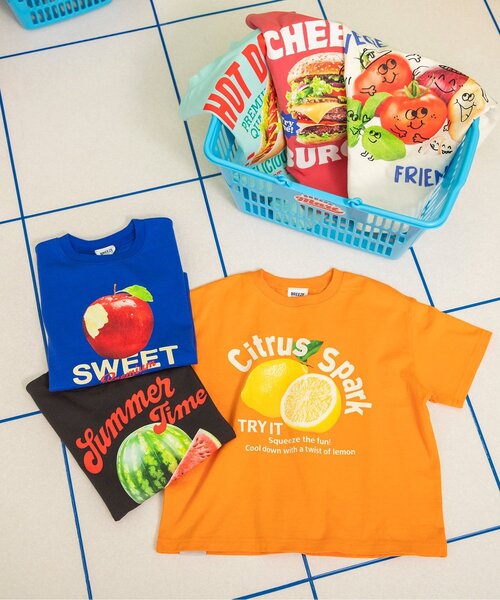 BREEZE(ブリーズ)の「BREEZEMART フルーツグラフィック半袖Tシャツ(Tシャツ/カットソー・キッズ・ブルー/チャコール/オレンジ・110/100/90/80/140/130/120)」の18枚目の写真