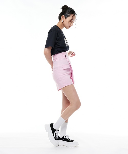 Narcissus(ナルシス)の「【Narcissus】ハイウエストデザインパンツ ショートパンツ(その他パンツ・レディース・ピンク/ブラック・FREE)」の21枚目の写真