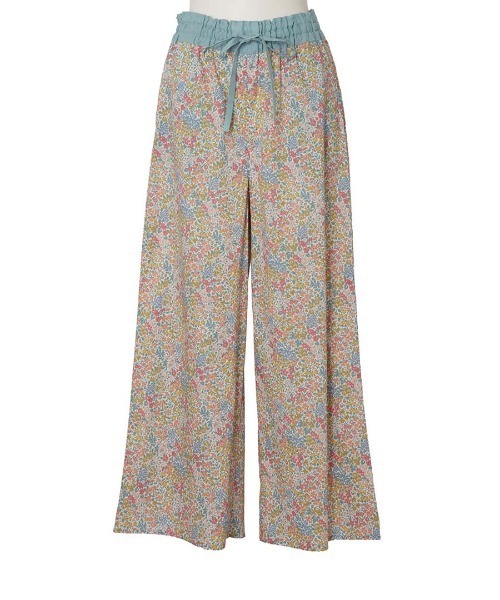 KID BLUE(キッドブルー)の「キッドブルー -26LIBERTYプリント -フルレングスボトムス -KODP545 -kidblue(その他パンツ・レディース・マルチ/ブラック/サックスブルー・M)」の3枚目の写真