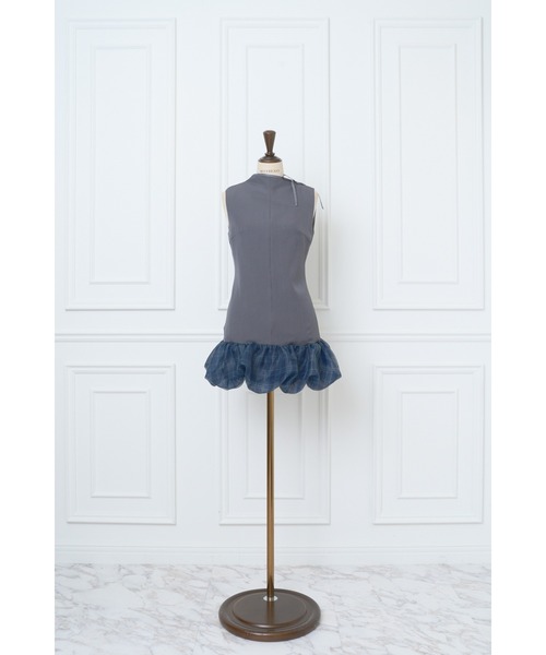 MISTREASS(ミストレアス)の「Check balloon hem dress(ワンピース・レディース・ベージュ/グレー・MEDIUM/SMALL)」の13枚目の写真