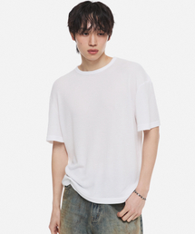 クールテンセルワッフルクロップTシャツホワイト