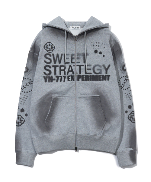 YOUHEE（ユヒ）の「LUCKY SWEET GRAPHIC HOOD ZIP-UP_MELANGE GREY（パーカー・レディース・その他・FREE）」の14枚目の写真