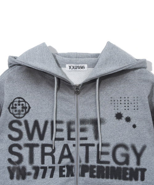 YOUHEE（ユヒ）の「LUCKY SWEET GRAPHIC HOOD ZIP-UP_MELANGE GREY（パーカー・レディース・その他・FREE）」の12枚目の写真