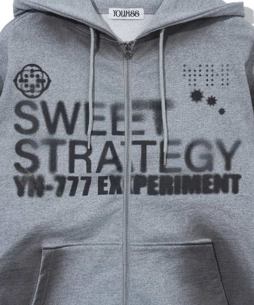 YOUHEE（ユヒ）の「LUCKY SWEET GRAPHIC HOOD ZIP-UP_MELANGE GREY（パーカー・レディース・その他・FREE）」の11枚目の写真