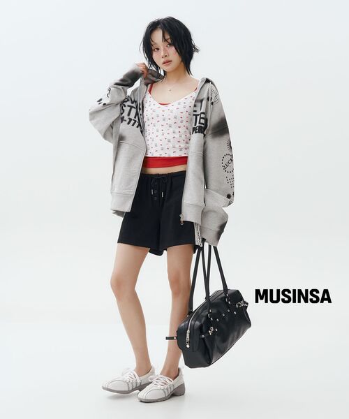 YOUHEE（ユヒ）の「LUCKY SWEET GRAPHIC HOOD ZIP-UP_MELANGE GREY（パーカー・レディース・その他・FREE）」の8枚目の写真
