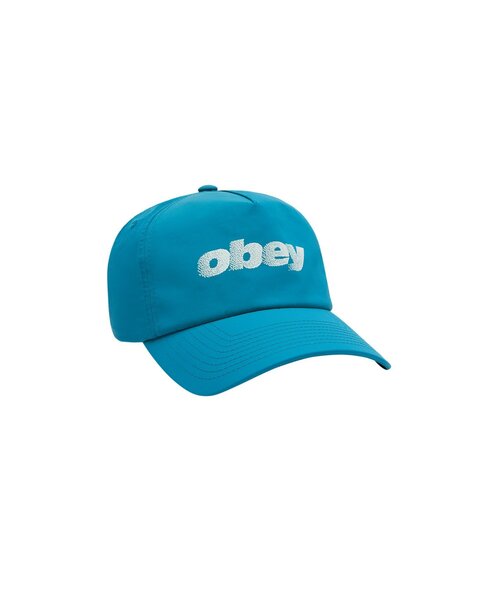 OBEY(オベイ)の「【OBEY】 STIPPLE 5 PANEL NYLON SNAPBACK(キャップ・メンズ・ブラック/ホワイト/ブルー系その他・FREE)」の3枚目の写真
