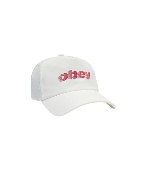 OBEY(オベイ)の「【OBEY】 STIPPLE 5 PANEL NYLON SNAPBACK(キャップ・メンズ・ブラック/ホワイト/ブルー系その他・FREE)」の1枚目の写真
