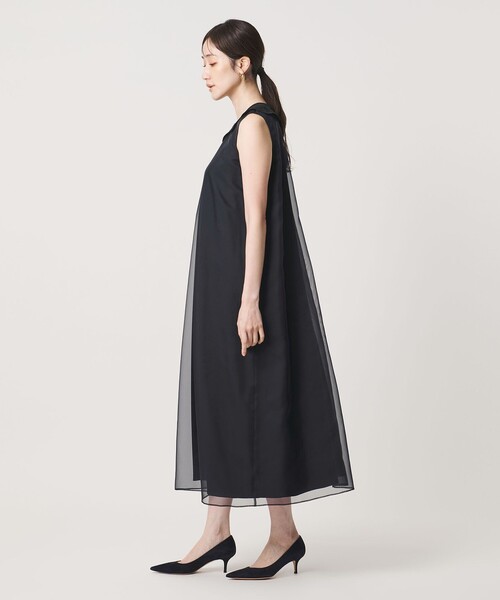 UNITED ARROWS(ユナイテッドアローズ)の「オーガンジー レース ワンピース(ワンピース・レディース・ブラック/ネイビー・38/36)」の7枚目の写真