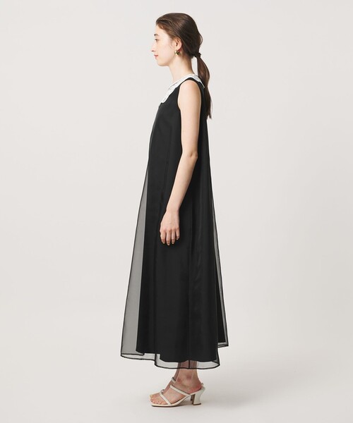 UNITED ARROWS(ユナイテッドアローズ)の「オーガンジー レース ワンピース(ワンピース・レディース・ブラック/ネイビー・38/36)」の9枚目の写真