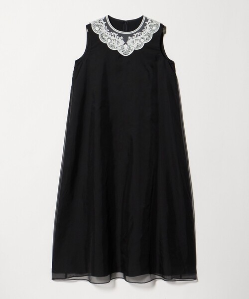 UNITED ARROWS(ユナイテッドアローズ)の「オーガンジー レース ワンピース(ワンピース・レディース・ブラック/ネイビー・38/36)」の11枚目の写真