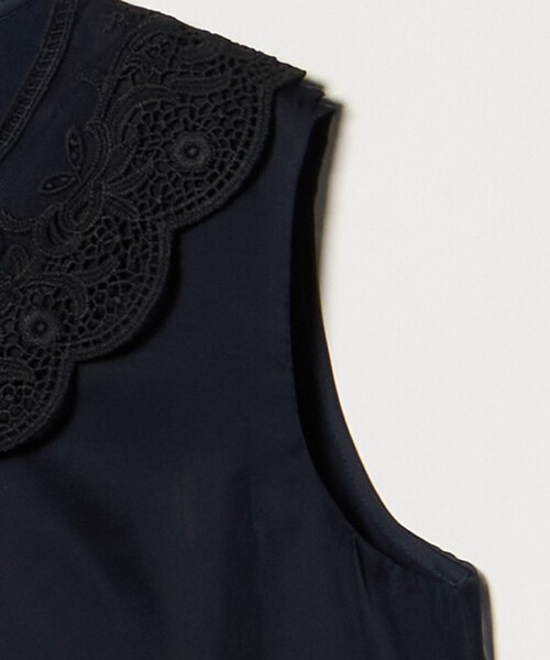 UNITED ARROWS(ユナイテッドアローズ)の「オーガンジー レース ワンピース(ワンピース・レディース・ブラック/ネイビー・38/36)」の17枚目の写真
