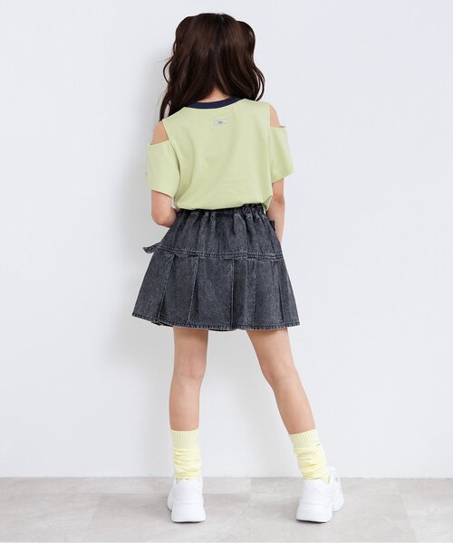 algy(アルジー)の「チェリーロゴカラバリ半袖Tシャツ(Tシャツ/カットソー・キッズ・ピンク/サックスブルー/ブラック/オフホワイト/レッド/ライム/グリーン・150/160/140/130/120)」の22枚目の写真