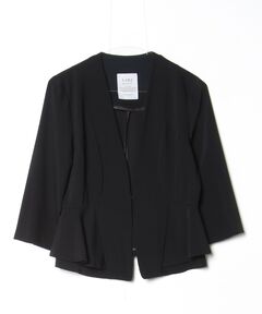 セール】Collarless Cottonsatin Jacket（テーラードジャケット