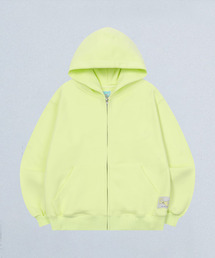 CEC LABEL ZIP-UP HOODIE (NEON)