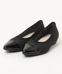 【Bridget Birkin Walk】一文字切替えポインテッドウォーキングパンプス (55224B)