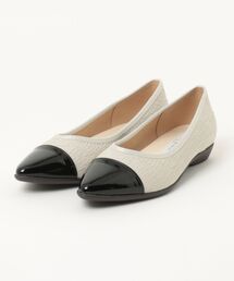 【Bridget Birkin Walk】一文字切替えポインテッドウォーキングパンプス (55224B)