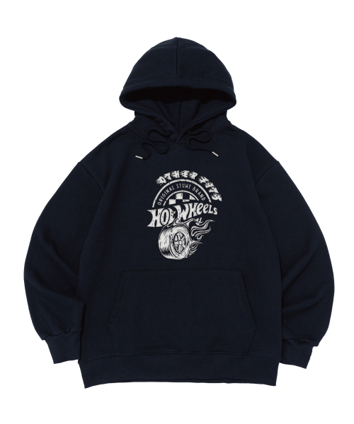 OTHERFITS(アザーフィッツ)の「ファイヤーホイールグラフィックフードパーカー(ネイビー)(パーカー・メンズ・その他・SMALL/MEDIUM/LARGE/X-LARGE/S-M/M-L/L-XL/XL-XXL)」の1枚目の写真