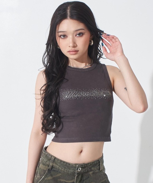 ANAP(アナップ)の「ウォッシュ加工 タンクトップ(タンクトップ・レディース・ホワイト/ブラック/グレー・F)」の1枚目の写真
