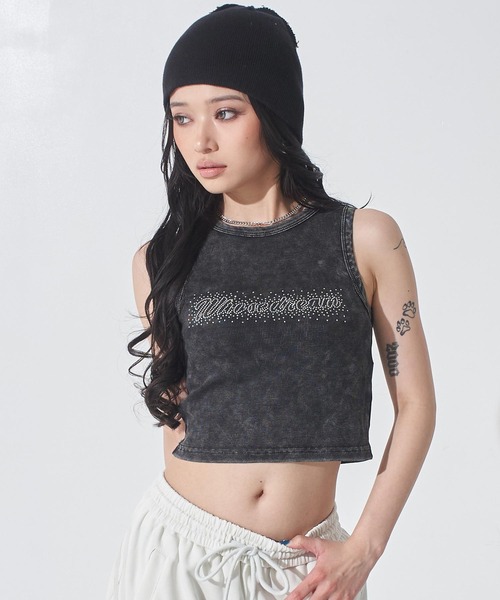 ANAP(アナップ)の「ウォッシュ加工 タンクトップ(タンクトップ・レディース・ホワイト/ブラック/グレー・F)」の3枚目の写真