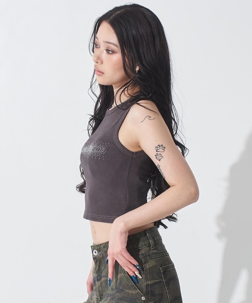 ANAP(アナップ)の「ウォッシュ加工 タンクトップ(タンクトップ・レディース・ホワイト/ブラック/グレー・F)」の15枚目の写真