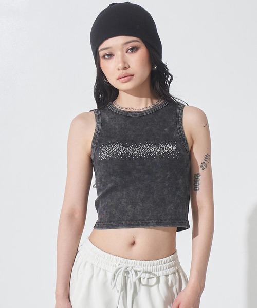 ANAP(アナップ)の「ウォッシュ加工 タンクトップ(タンクトップ・レディース・ホワイト/ブラック/グレー・F)」の8枚目の写真