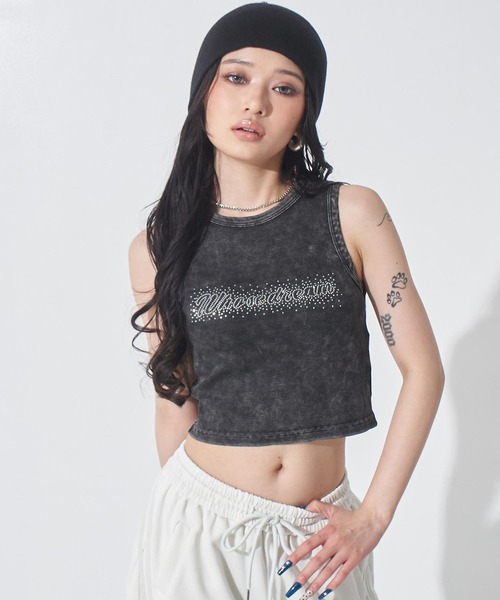 ANAP(アナップ)の「ウォッシュ加工 タンクトップ(タンクトップ・レディース・ホワイト/ブラック/グレー・F)」の9枚目の写真
