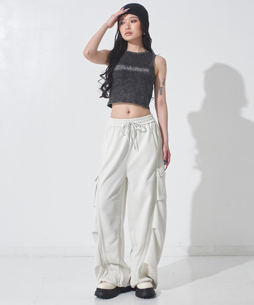ANAP(アナップ)の「ウォッシュ加工 タンクトップ(タンクトップ・レディース・ホワイト/ブラック/グレー・F)」の11枚目の写真