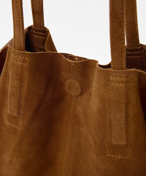Morphee(モルフェ)の「【Morphee / モルフェ】3WAY LARGE TOTE OIL SUEDE /3WAYラージトートバッグ / オイルスエード / トート ショルダー バッグ / レザー / ユニセックス(トートバッグ・メンズ・ブラウン・フリー)」の5枚目の写真